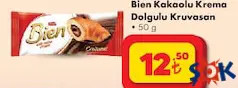 BİEN KAKAOLU KREMA DOLGULU KRUVASAN 50 G